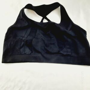 NWOT Plus Size 3x Athletic Works Black Moisture-Wicking Sports Bra